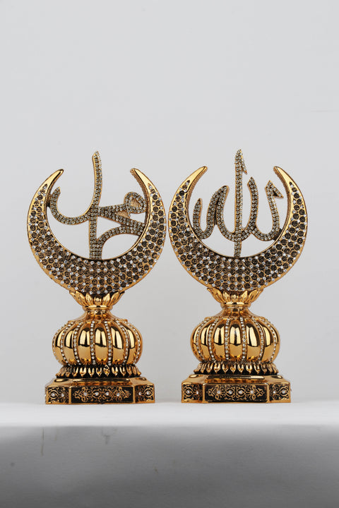 99 Names Of Allah Art | Crescent Moon | Islamic Art-Elite Turkish Bazaar