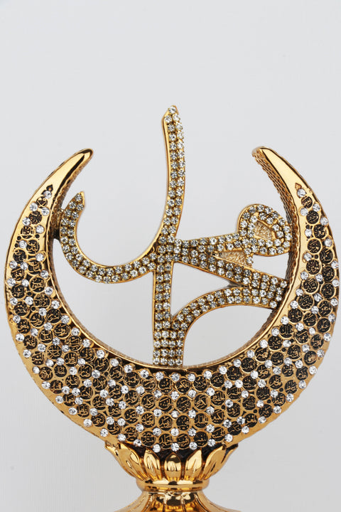 99 Names Of Allah Art | Crescent Moon | Islamic Art-Elite Turkish Bazaar
