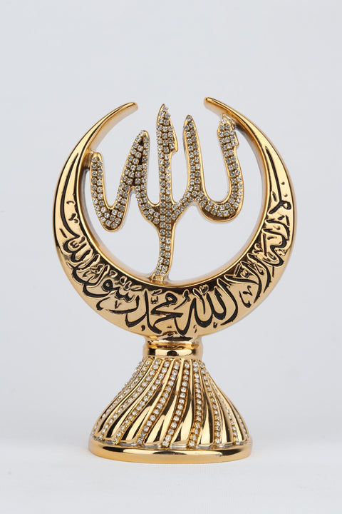 Crescent Figurine | Allah - Mohamed-Elite Turkish Bazaar