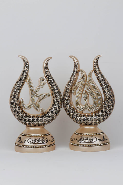 Tulip Figurine with calligraphy Allah - Mohamed Asmaul Husna-Elite Turkish Bazaar