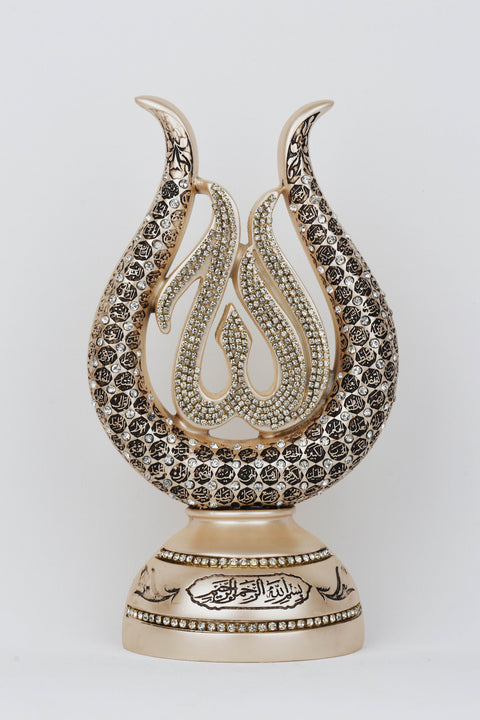 Tulip Figurine with calligraphy Allah - Mohamed Asmaul Husna-Elite Turkish Bazaar