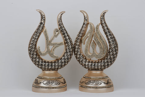 Tulip Figurine with calligraphy Allah - Mohamed Asmaul Husna-Elite Turkish Bazaar
