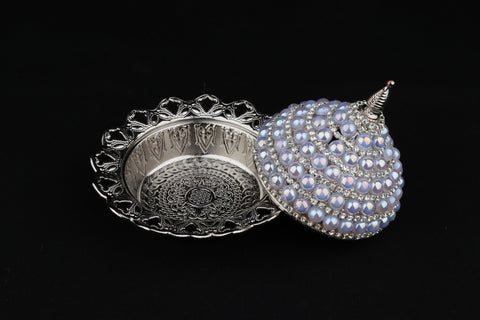 stone decorated treats case-Elite Turkish Bazaar