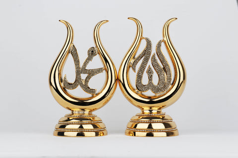 Turkish Decorations | Allah - Mohamed Large Tulip Figurine-Elite Turkish Bazaar
