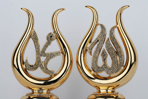 Turkish Decorations | Allah - Mohamed Large Tulip Figurine-Elite Turkish Bazaar