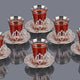 Ahu Six Person Turkish Tea Set-Elite Turkish Bazaar