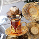 Ahu Six Person Turkish Tea Set-Elite Turkish Bazaar