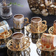 Colored Coffee Cup Set for Six-Elite Turkish Bazaar