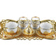 Double Presentation White Coffee Set-Elite Turkish Bazaar