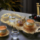 Double Presentation White Coffee Set-Elite Turkish Bazaar