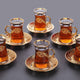 Sefa Six Person Turkish Tea Set-Elite Turkish Bazaar