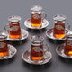 Sefa Six Person Turkish Tea Set-Elite Turkish Bazaar
