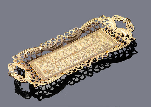 Turkish Tea Tray For 2 Persons-Elite Turkish Bazaar