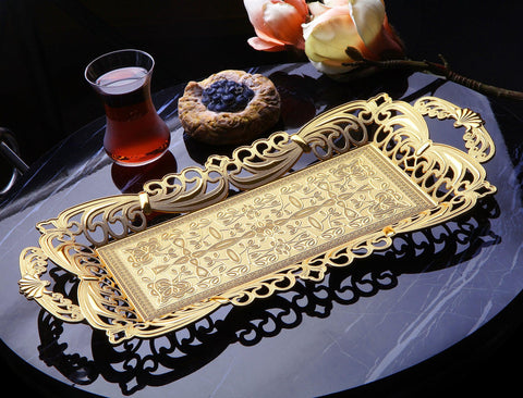 Turkish Tea Tray For 2 Persons-Elite Turkish Bazaar
